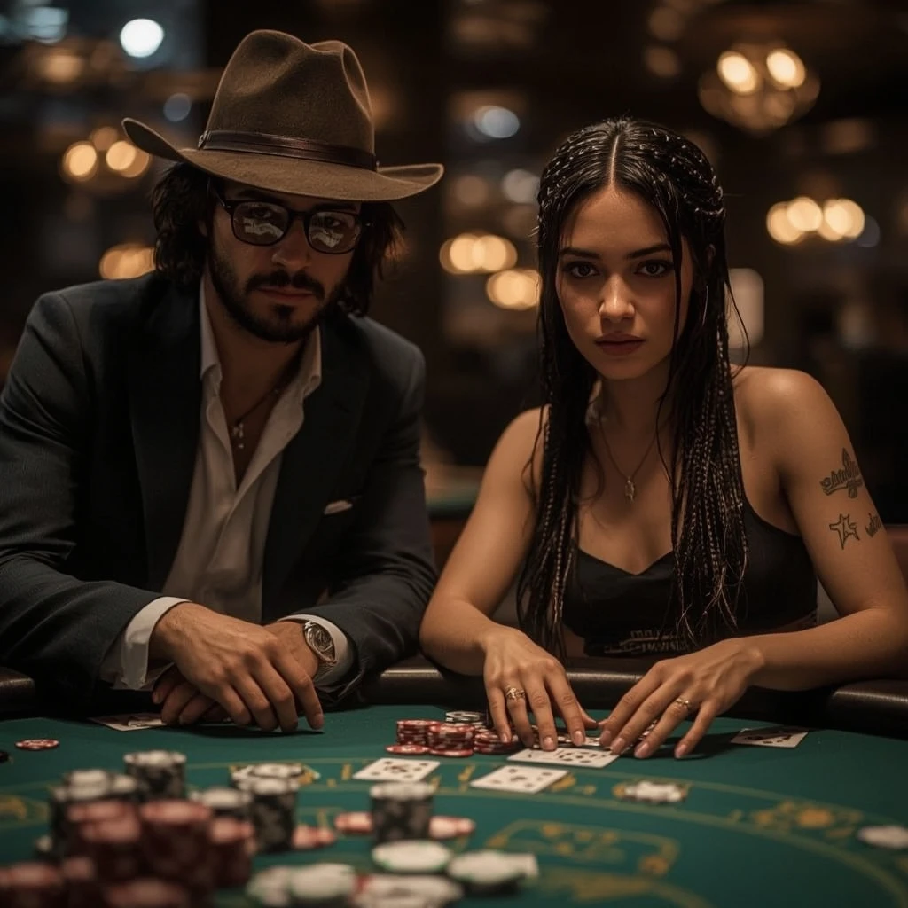 photo de deux joueurs de poker BANZAI CASINO